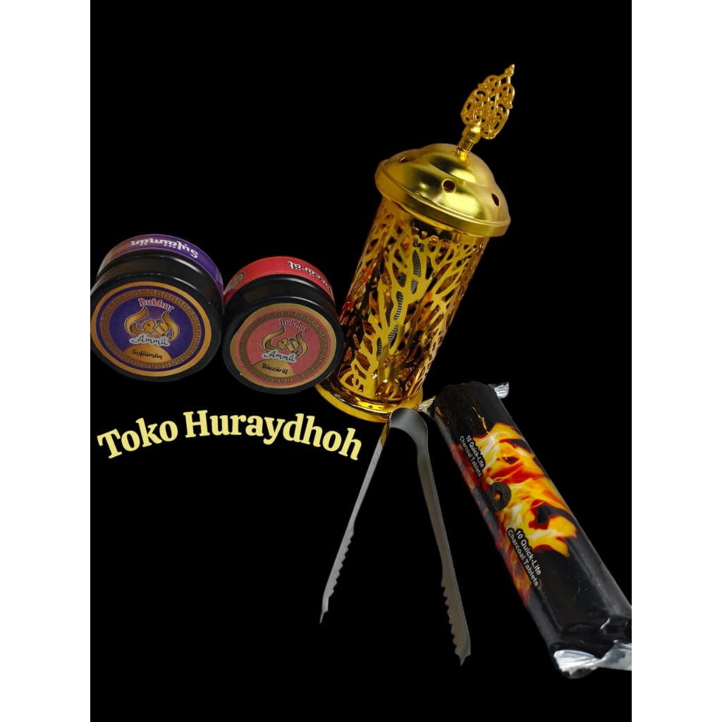 บรรจุุภัณฑ์ BUKHUR 361 Ammu 5 In 1 ชุดผู้ถือธูป.rang.buhur. คลิป HAJAR ASWAD NAJMA OUD MAGRIBI AL HA