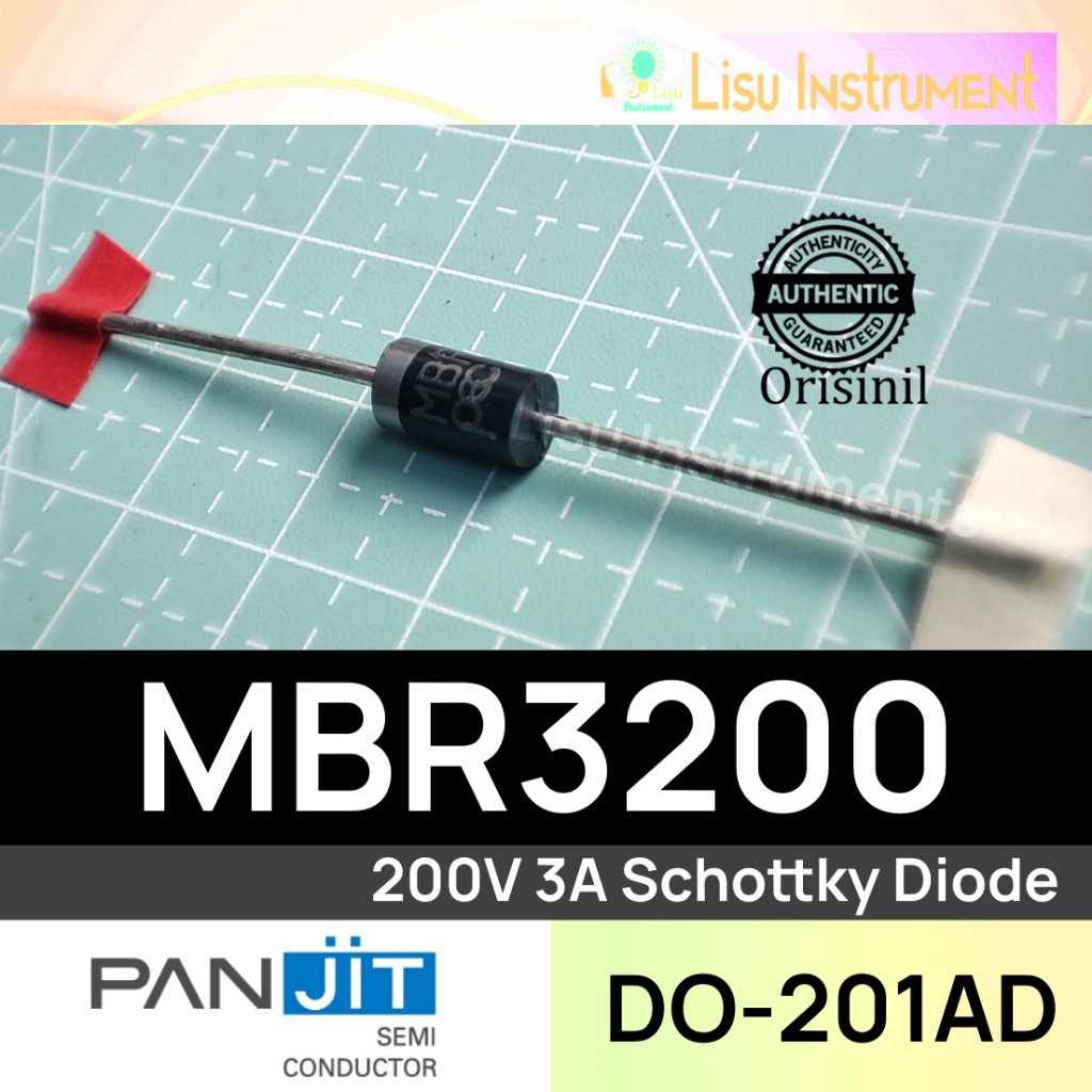 MBR3200 200V 3A Schottky Diode SR3200 SB3200 DO-201AD Panjit ORIGINAL