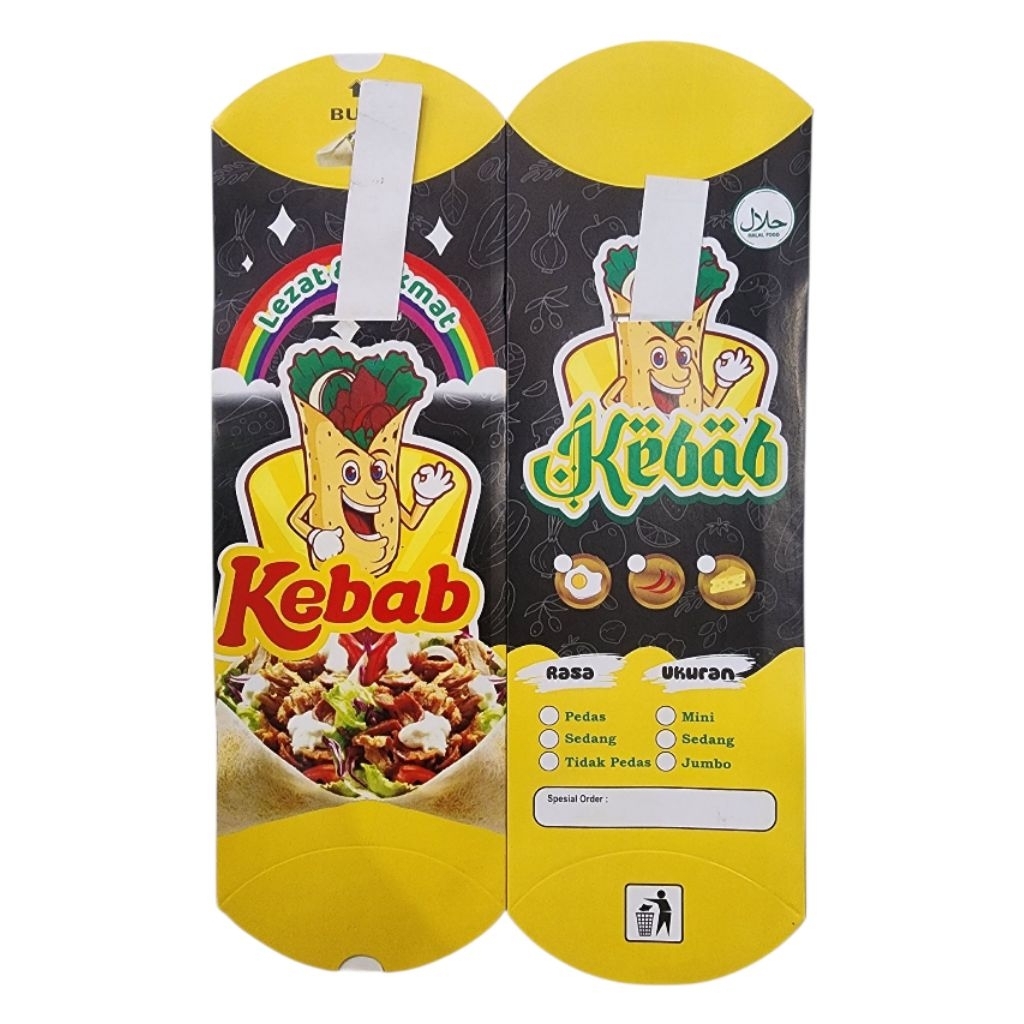 100 ชิ้น JUMBO KEBAB PAPER/ KEBAB PACKAGING/ KEBAB WRAPPING