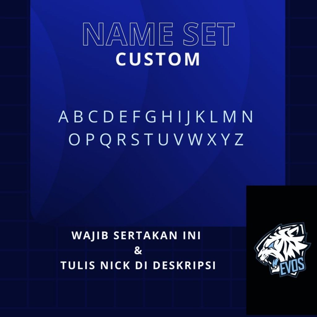 นิคชื่อที่กําหนดเองสําหรับ Jarsey