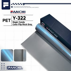 152 ซม. FANCHI Y-322 magic candy color flip rock grey PET scotlet สติกเกอร์เมตร