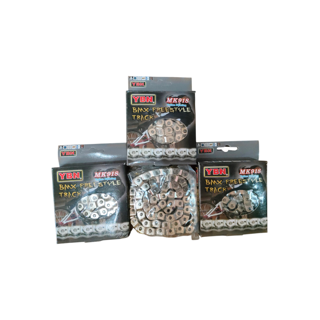YBN HALFLINK MK918 SINGLE SPEED BMX FIXIE CHROME CHAIN