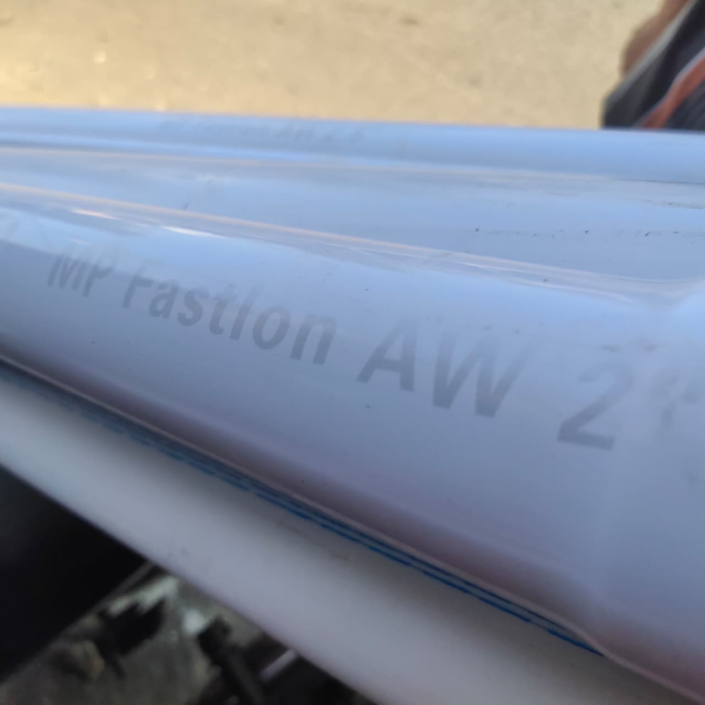 ท่อ PVC 1 เมตร / MP FASTLON AW 1 เมตร ขนาดท่อ 2" นิ้ว / PVC MP Fastlon AW 2" นิ้ว ท่อน้ํา PVC