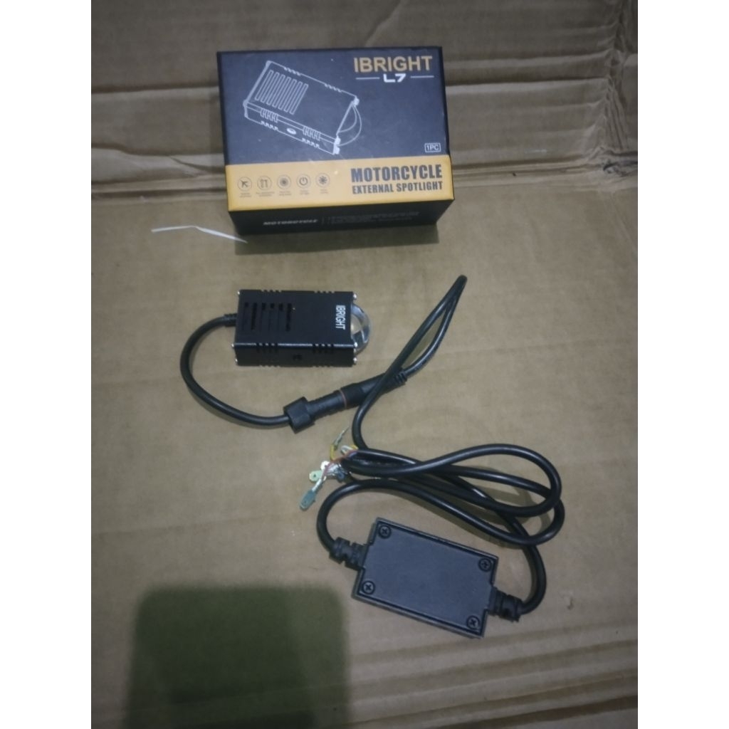 IBRIGHT L7 FLAT BLUE LENS LED SHOOTER LAMP dc 10- 80 v