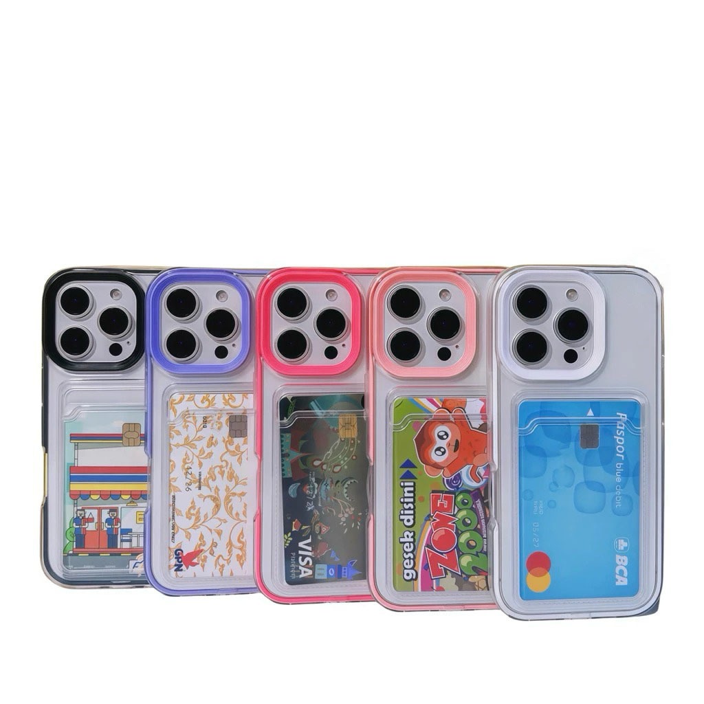 ซีรีส์ 16! โปร่งใสกระเป๋าสตางค์กันชนคลุมทั้งหมดสําหรับ iPhone 16 Plus Mini Pro Max RCI516 PB10284