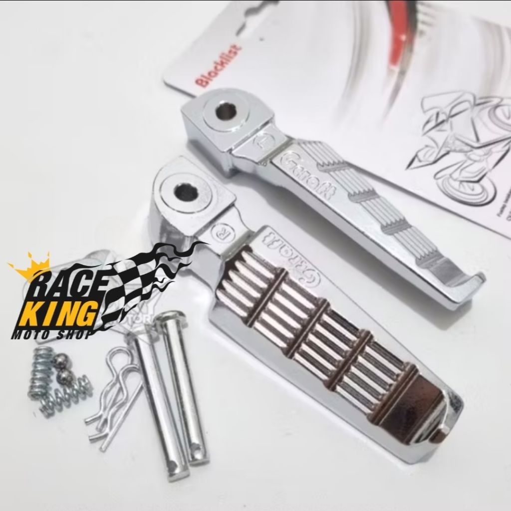 Step GCRAFT Chrome Stainless Footstep Gcraft Universal All Motorcycles NMAX / PCX / BEAT / VARIO / M