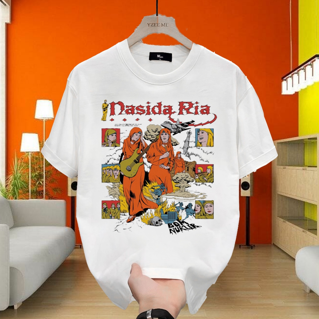 เสื้อยืด 24s Distro เสื้อยืด Unisex Band Nasidaria Bomb Nuclear