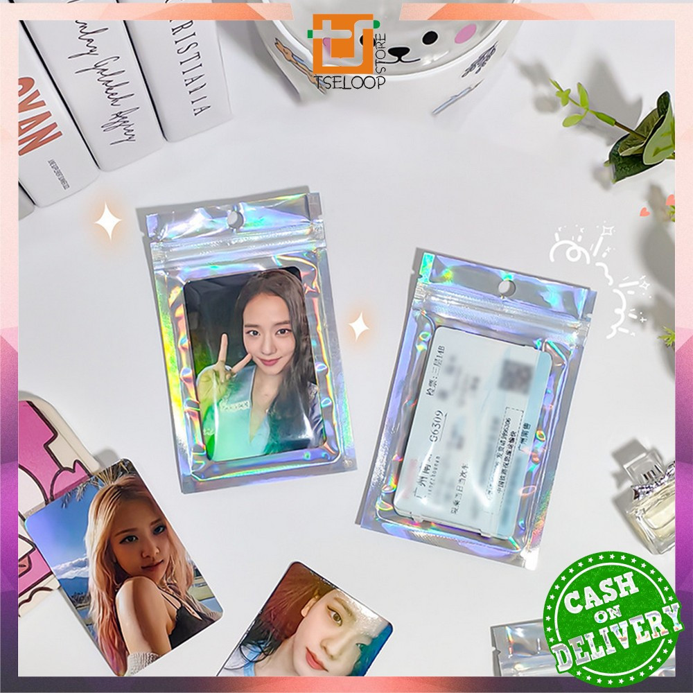 EC OFM-C1104 คลิปพลาสติกโฮโลแกรมแบน UK 7X13CM บรรจุภัณฑ์ห่ออาหารเครื่องเทศพลาสติก / Ziplock โฮโลแกรม