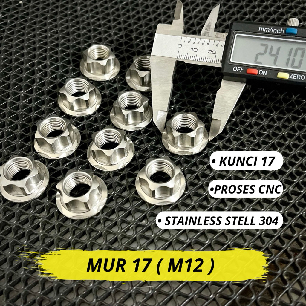 17 น็อต CNC สแตนเลส M12 น็อต Probolt