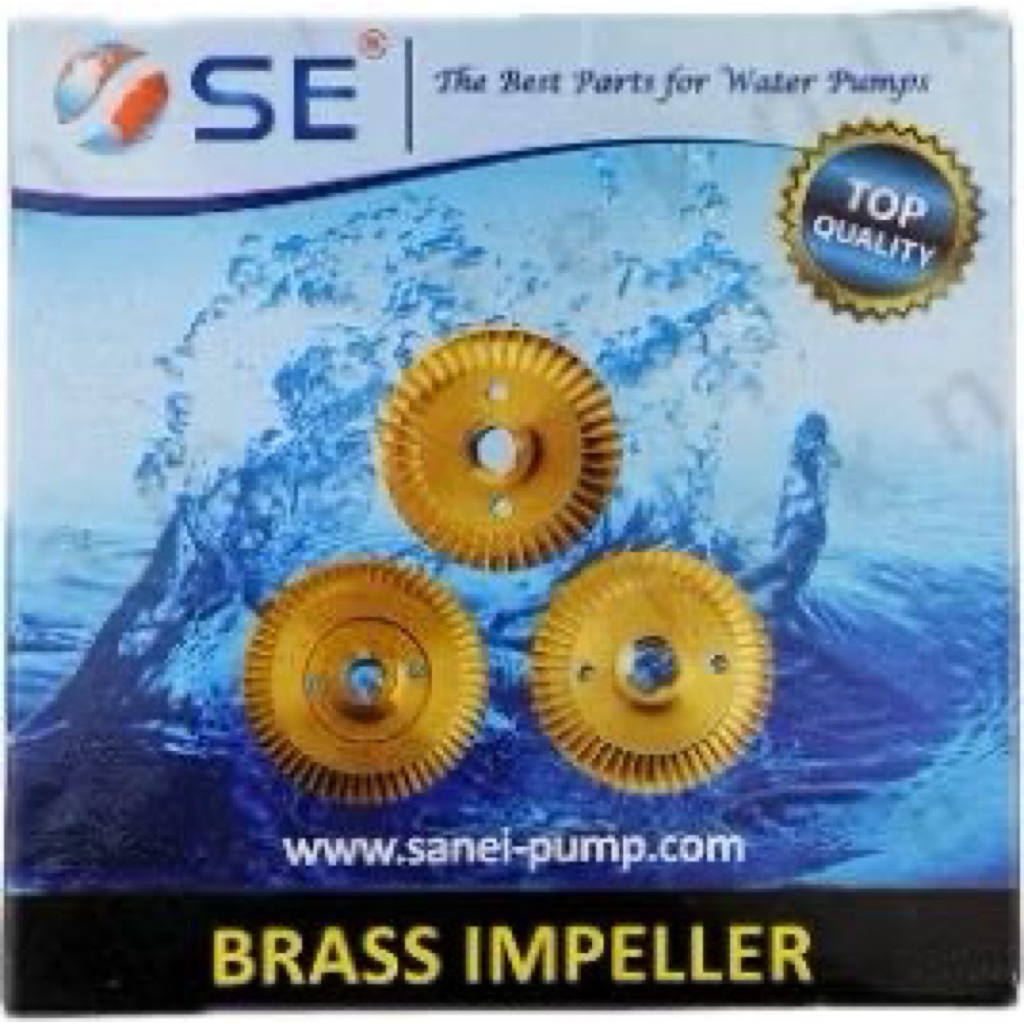 ใบพัดพัดลม san ei ใบพัดทองเหลือง Shimizu ps105 smz 128 135 130BIT เป็น 12 มม.