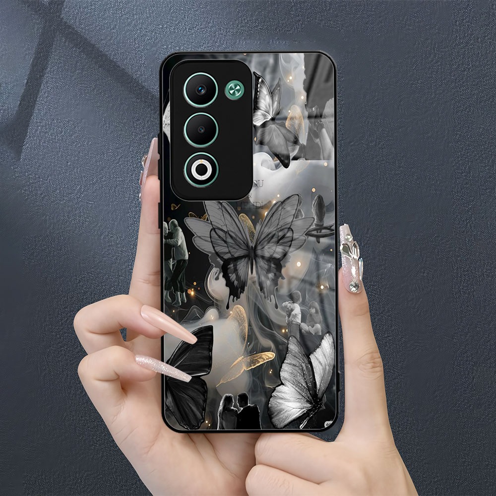 Glossy Softcase [2D] Glass For OPPO A5 2025 / A5i PRO 2025 - OPPO A3X 4G - OPPO A5i 4G 2025 ล่าสุด -