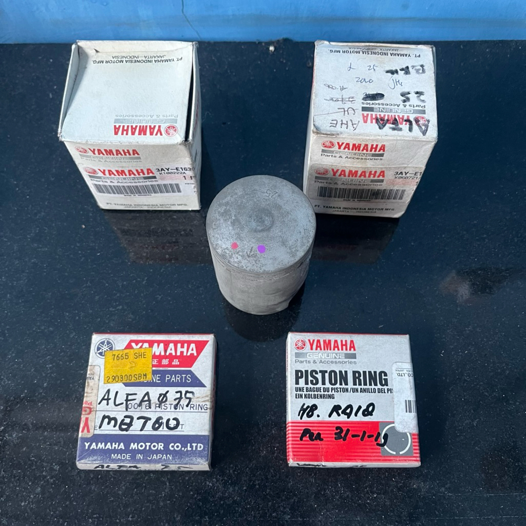 ชุดลูกสูบ แหวน shir Yamaha Alfa champ sigma yv100 OS 100 75 50 25 Original Yamaha