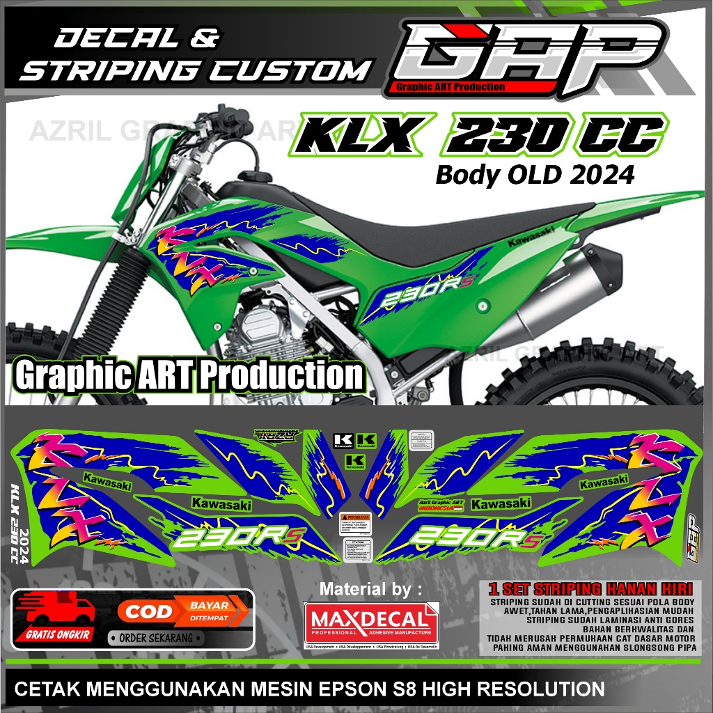 KLX 230 CC Extreme Striping