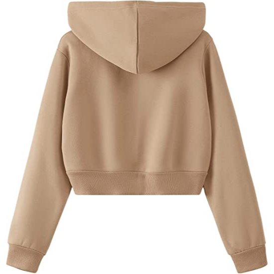 Oblo Womens Crop Sweater Zipper Hoodie Crop Size ML Xl