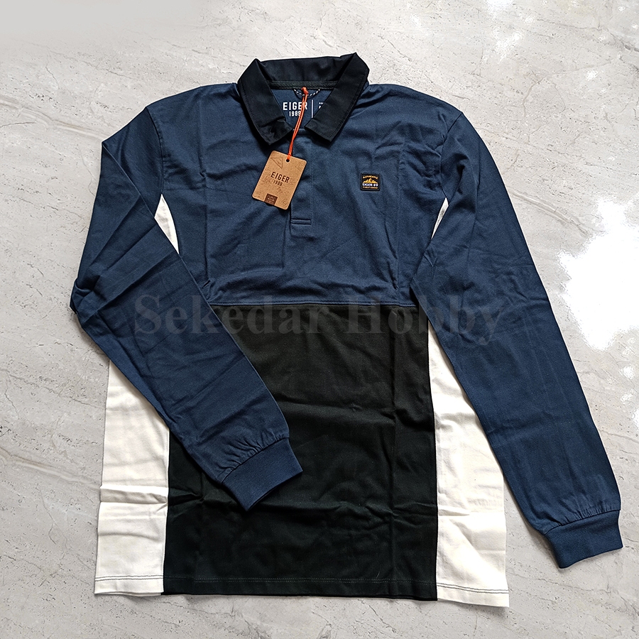 POLO COLLAR SHIRT EGRS89 HABMA NAVY POLOSHIRT 1989