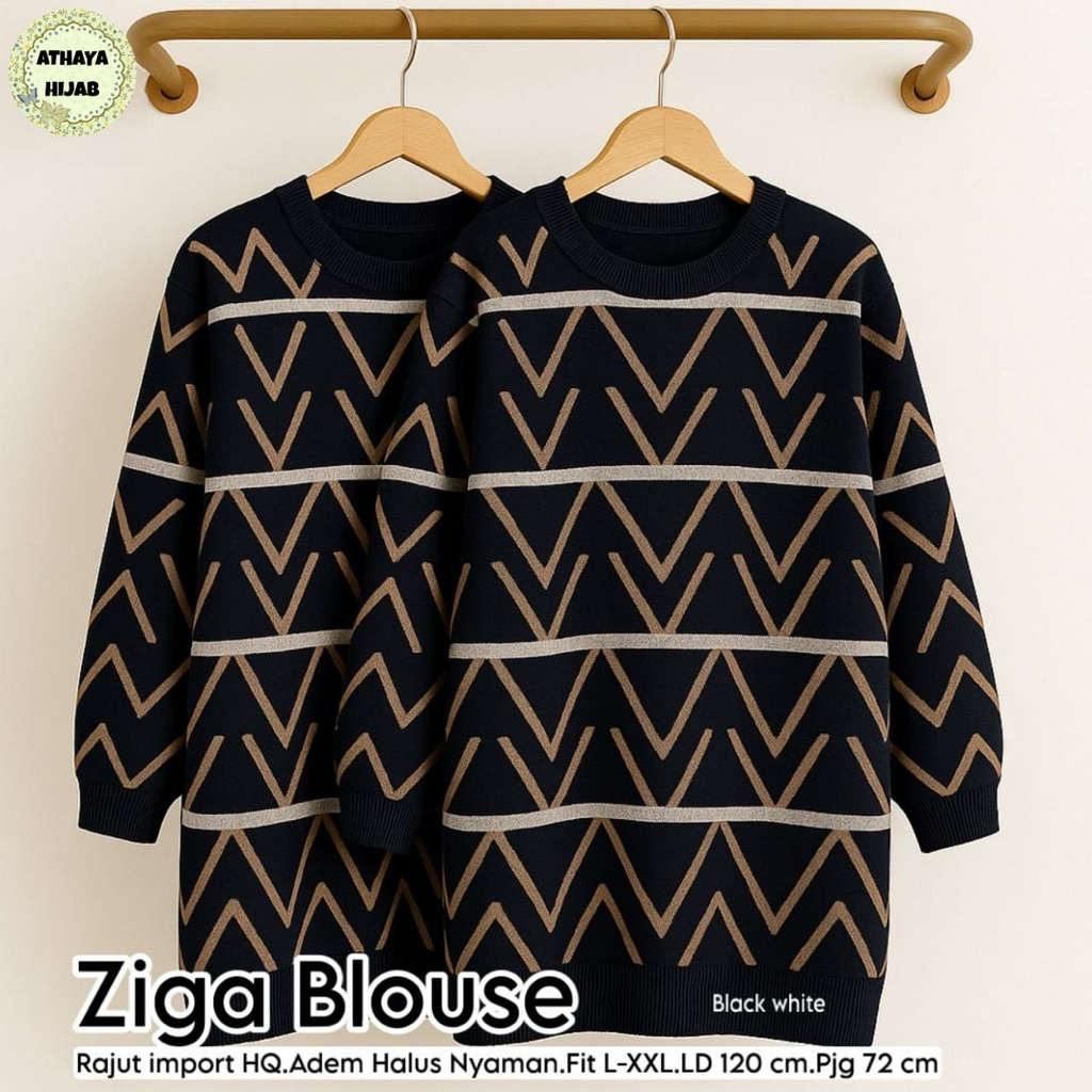 NO CANCEL• Ziga Blouse• เสื้อถักละเอียด