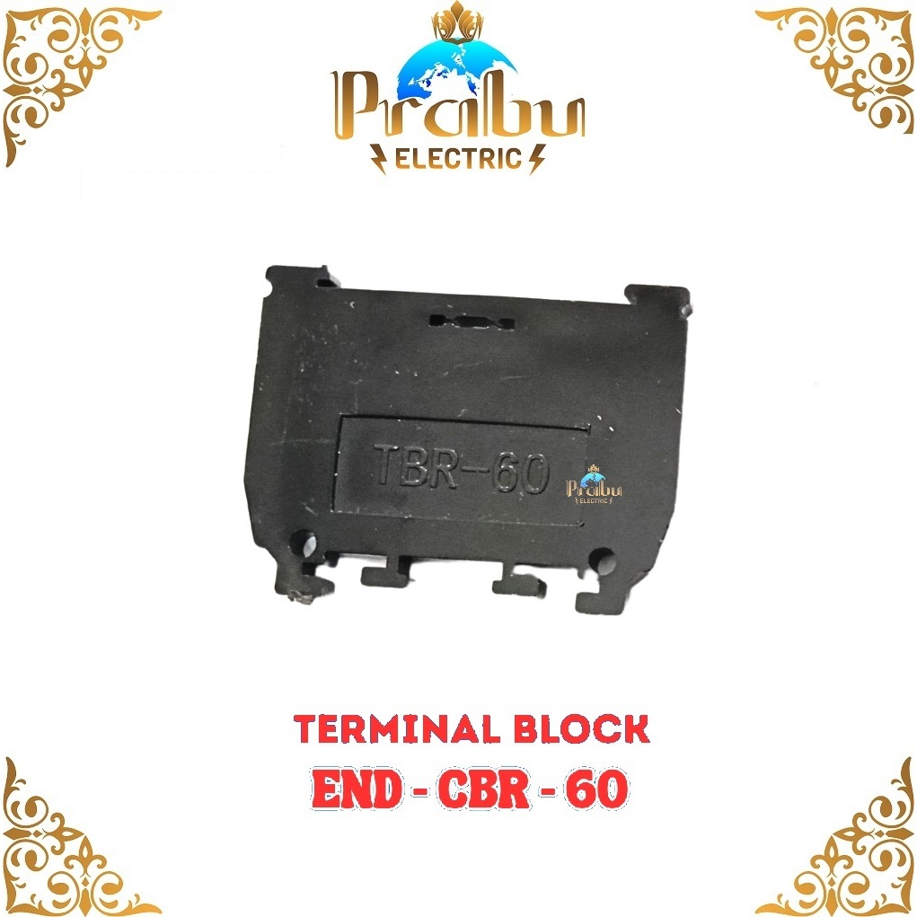 แผ่นท้าย CBR-60 ฝาครอบท้ายสําหรับ Terminal Block CBR 60A