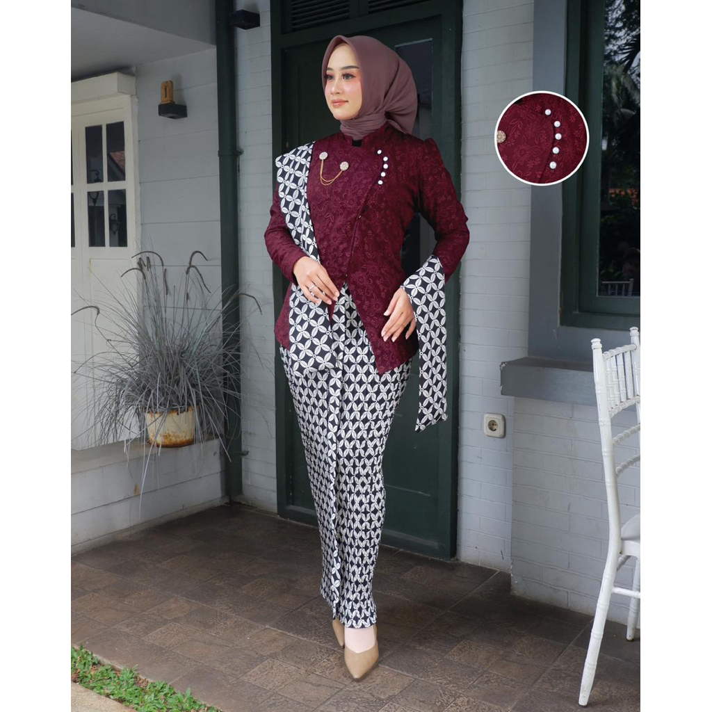 ชุดเดรส Javanese kebaya, ชุด pokoro kebaya, ชุด jaman kebaya สําหรับหมั้น, ชุดรับปริญญา, ชุด kebayaป