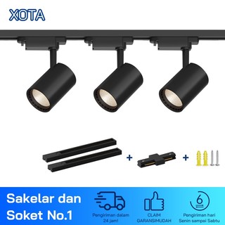 Paket Lampu Sorot 1 set isi 3+2Rel 0.5M LED Track Light Rel Spotlight,Cocok untuk Toko,Ruang Pamer