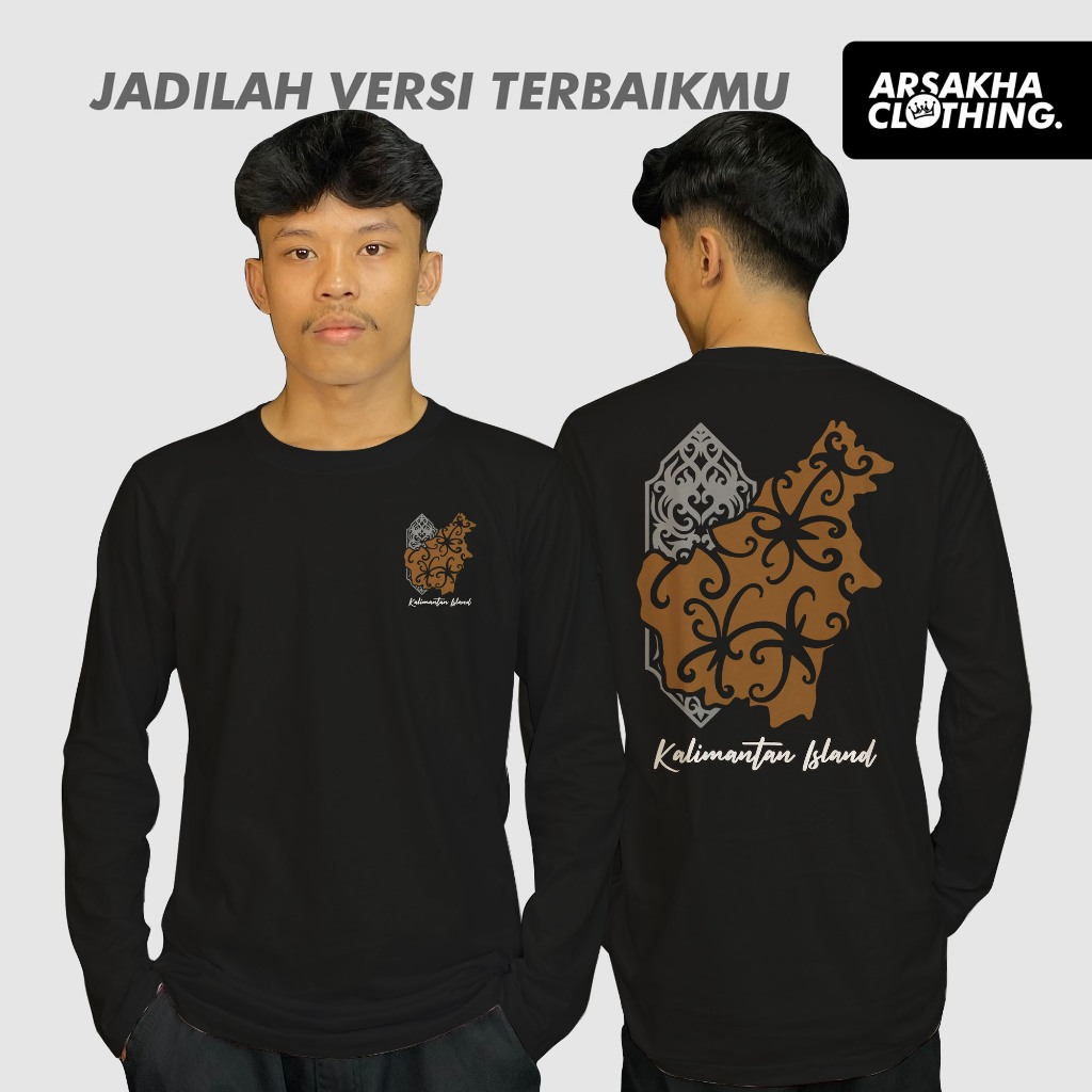 Kalimantan Island Dayak Culture DB เสื้อยืดแขนยาว Karun Combed 30s Distro เสื้อโดย Arsakha Clothing