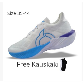 Ortuseight hyperblast 2.0 รองเท้า cyan สีขาว I รองเท้าวิ่งชาย/หญิงล่าสุด I รองเท้ากีฬาผู้ชาย/หญิง 35