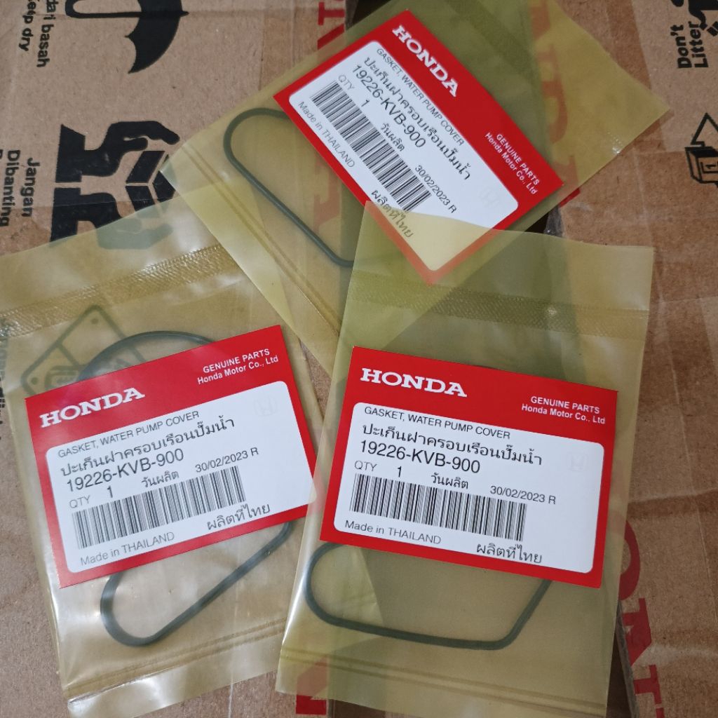 ปะเก็น oring ซีลฝาครอบปั๊มน้ําหม้อน้ํา vario 110 คาร์บูเรเตอร์ 19226 KVB 900