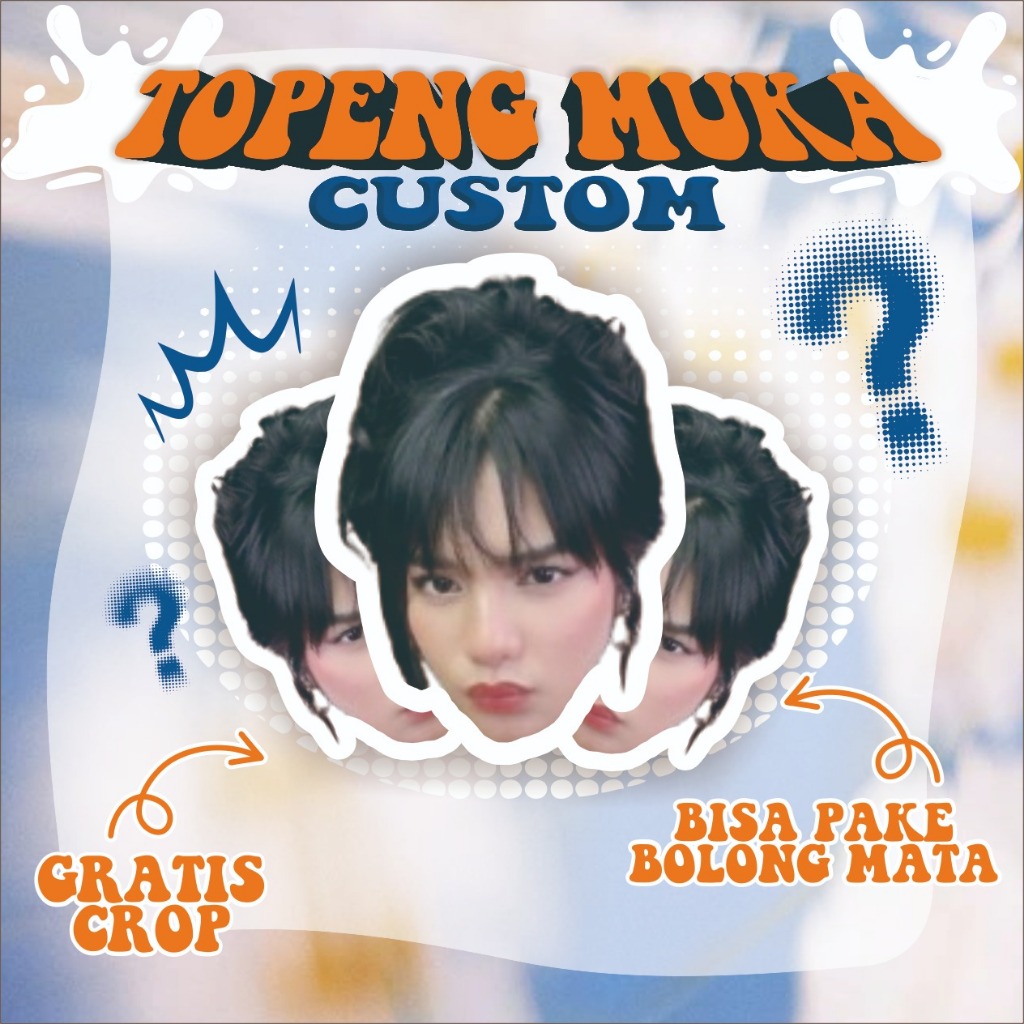 PRINT CUSTOM FACE MASKS FOR YOUR OWN FACE, NATIONAL, BIRTHDAY, ETC.....