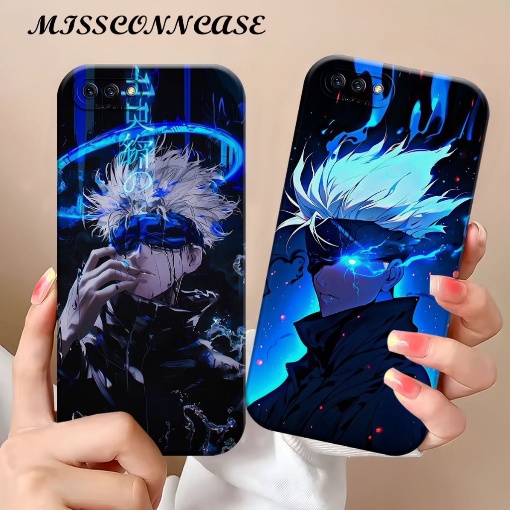 Softcase Hp Oppo A3S - Realme C1 - Oppo A1K - Realme C2 Motif Anime Gojo Satoru - Case Anime - เคสซิ