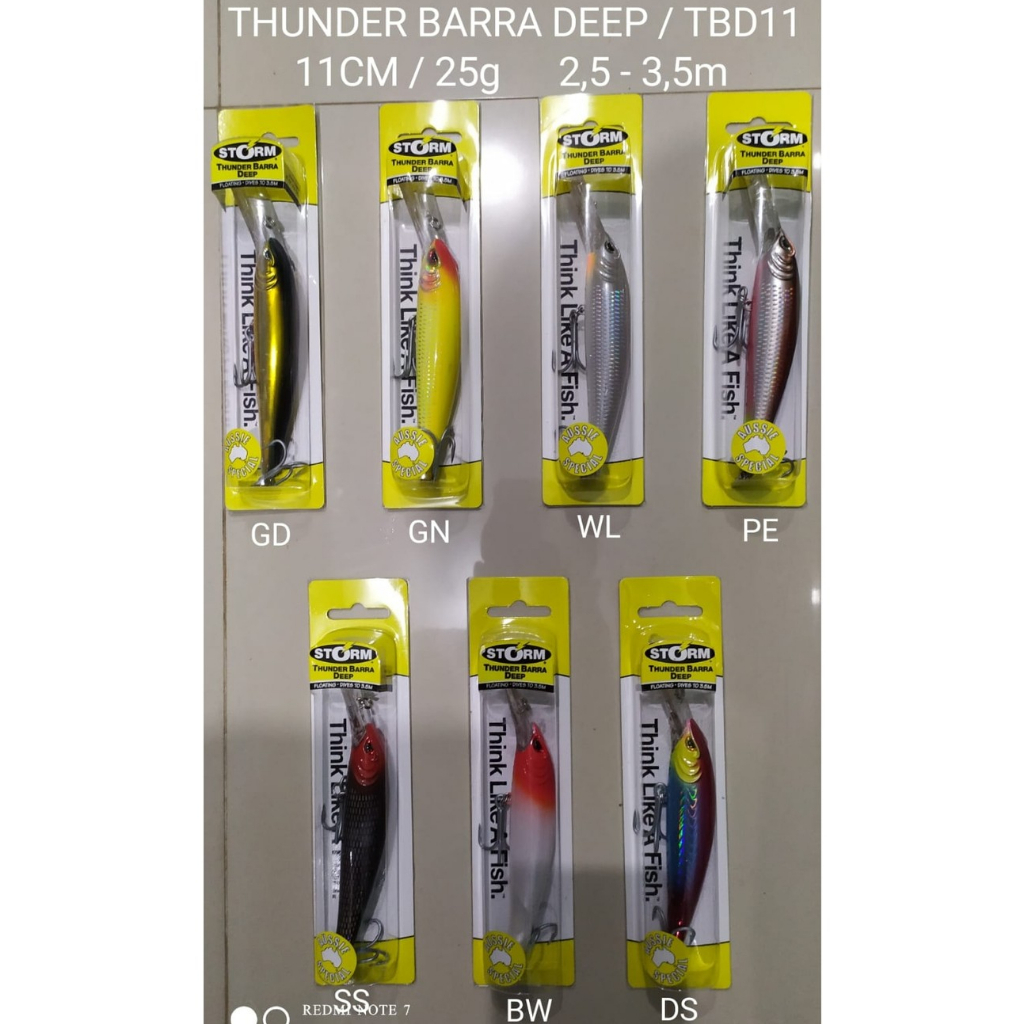 LURE / STORM THUNDER BARRA DEEP FLOATING BAIT / TBD11, 11cm/25gram, 2.5 - 3.5m