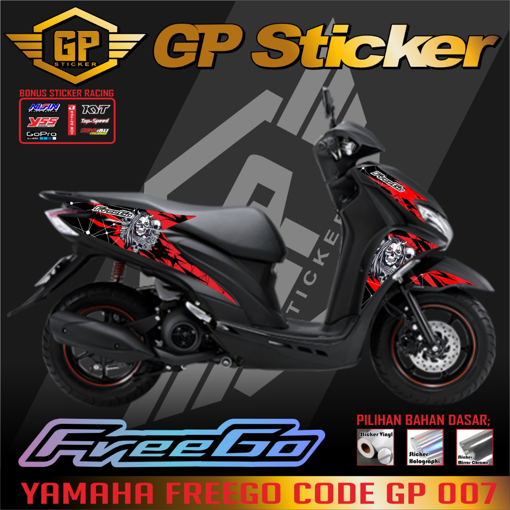 YAMAHA FREEGO CUSTOM STRIPING PREMIUM QUALITY 100% FREEGO MOTORCYCLE STRIPING VINYL MATERIAL CODE AR