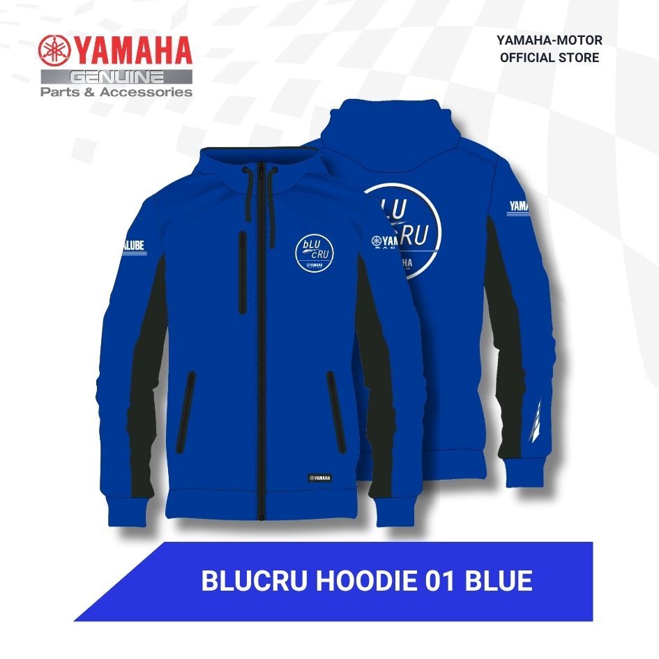 เสื้อฮู้ด Yamaha Blucru 01 สีฟ้า