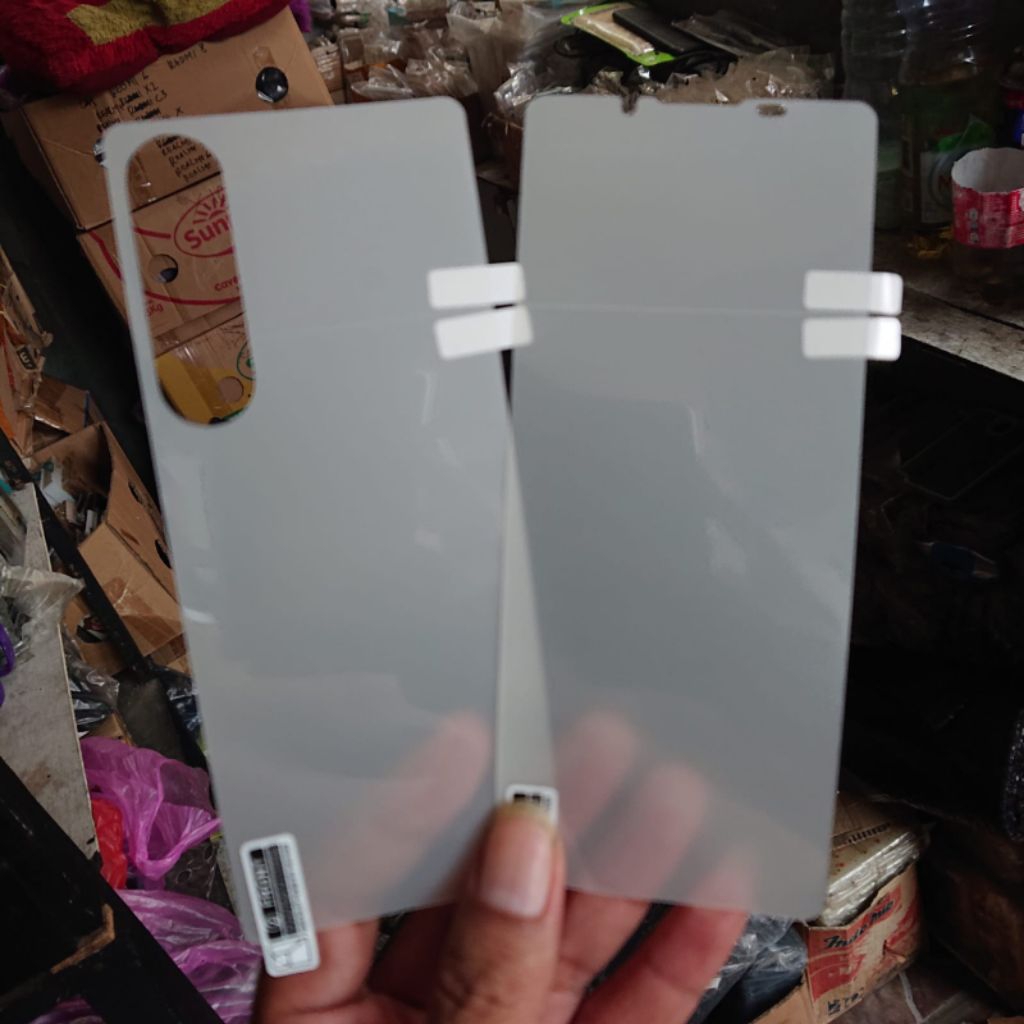 Anti-Scratch Hydrogel ด้านหน้าด้านหลัง Sony Xperia 1v Mark 5 AU docomo SoftBank Global Black matte