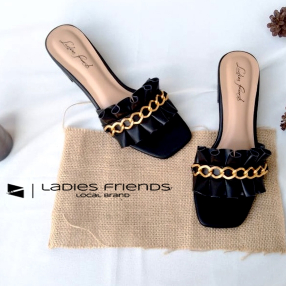 รองเท้าแตะผู้หญิงใหม่ล่าสุด Kokop Kriting Chain Motif NS-010