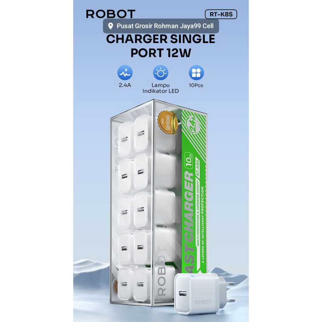 TC ADAPTER CHARGER 100% ORIGINAL ROBOT RT-K9 RT-K4 RT-K5 RT-K6 RT-K7 RT-K8S อย่างเป็นทางการรับประกัน