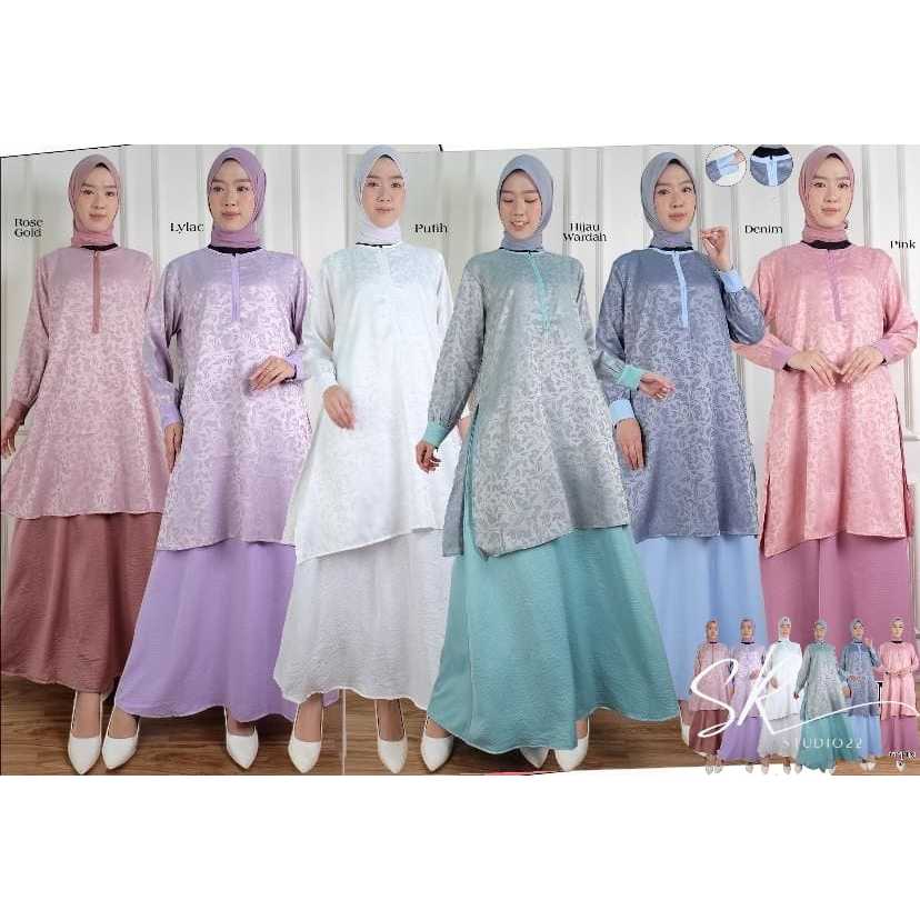 SR Studio Gamis Syari Rose Gold