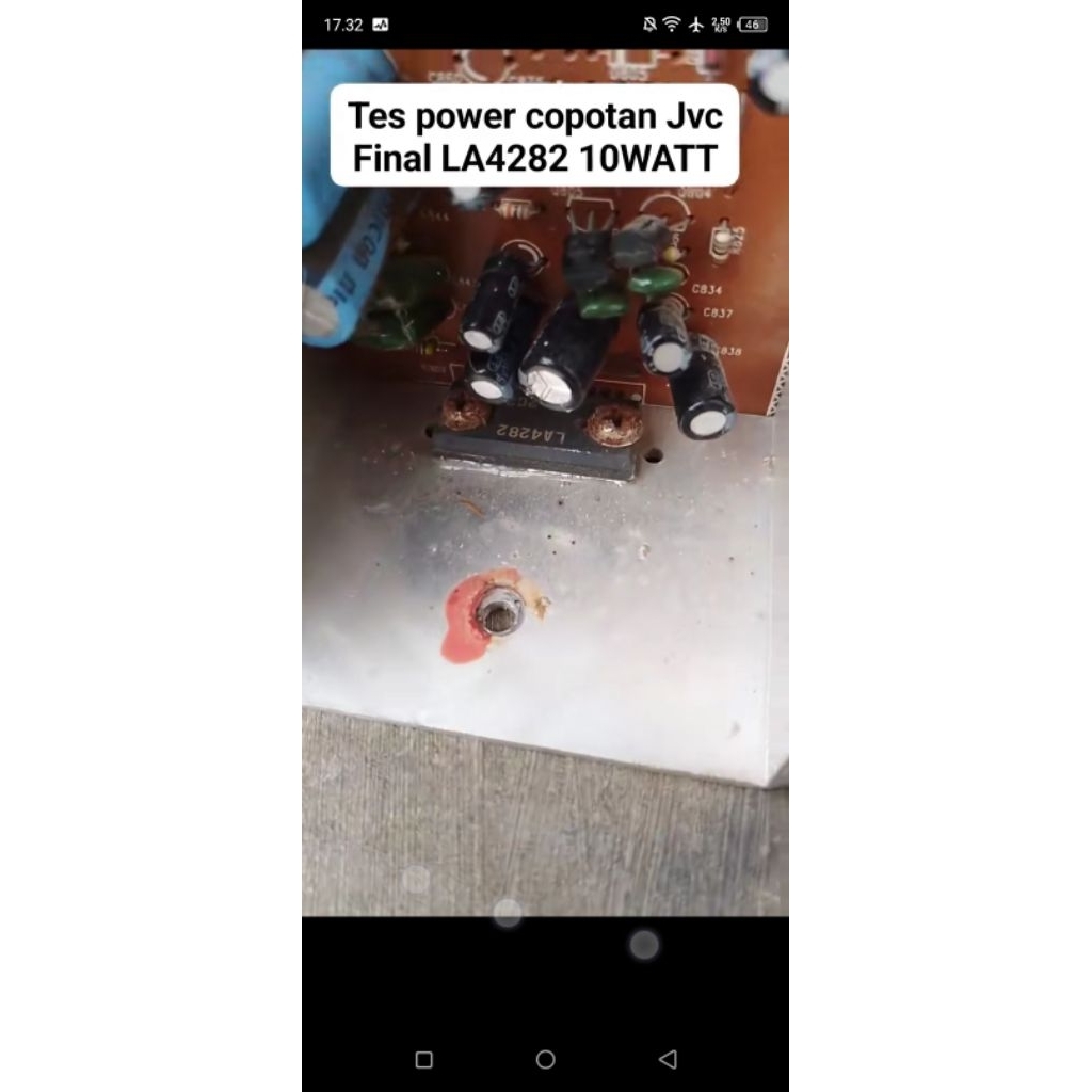 ชุดไฟ LA4282 ถอด MINI COMPO HIFI JVC