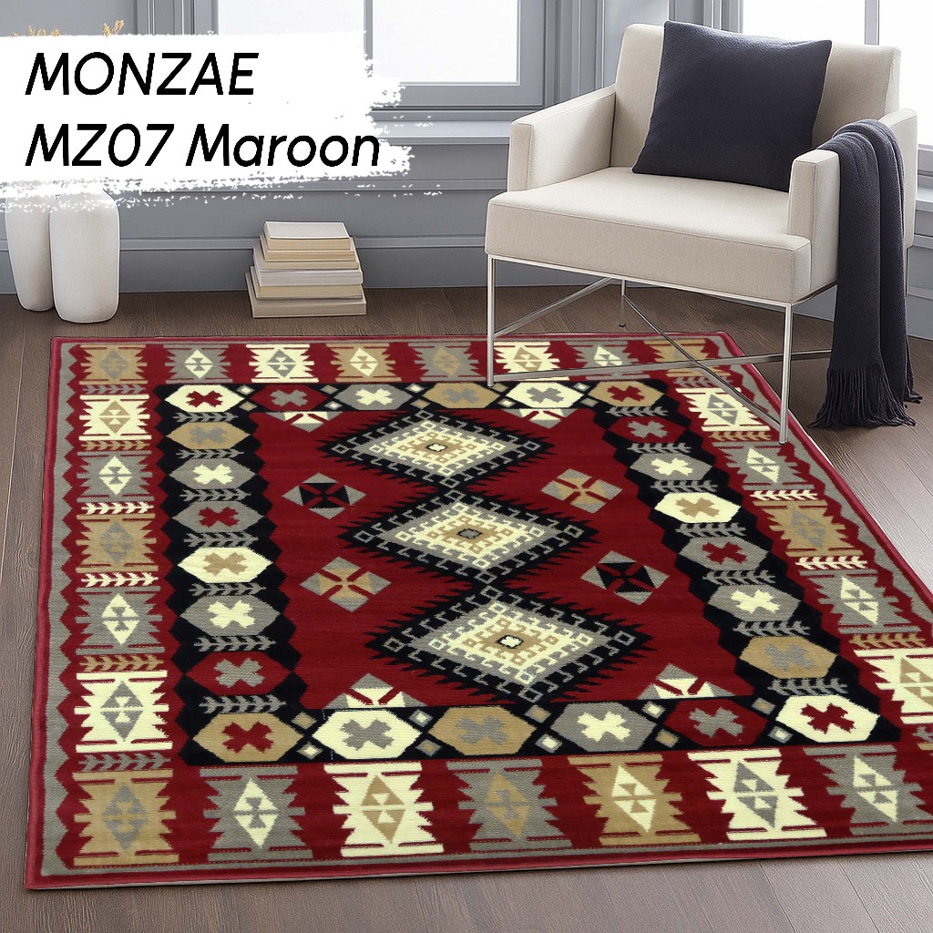 MONZAE CARPET 100 X 150 MZ07 MAROON