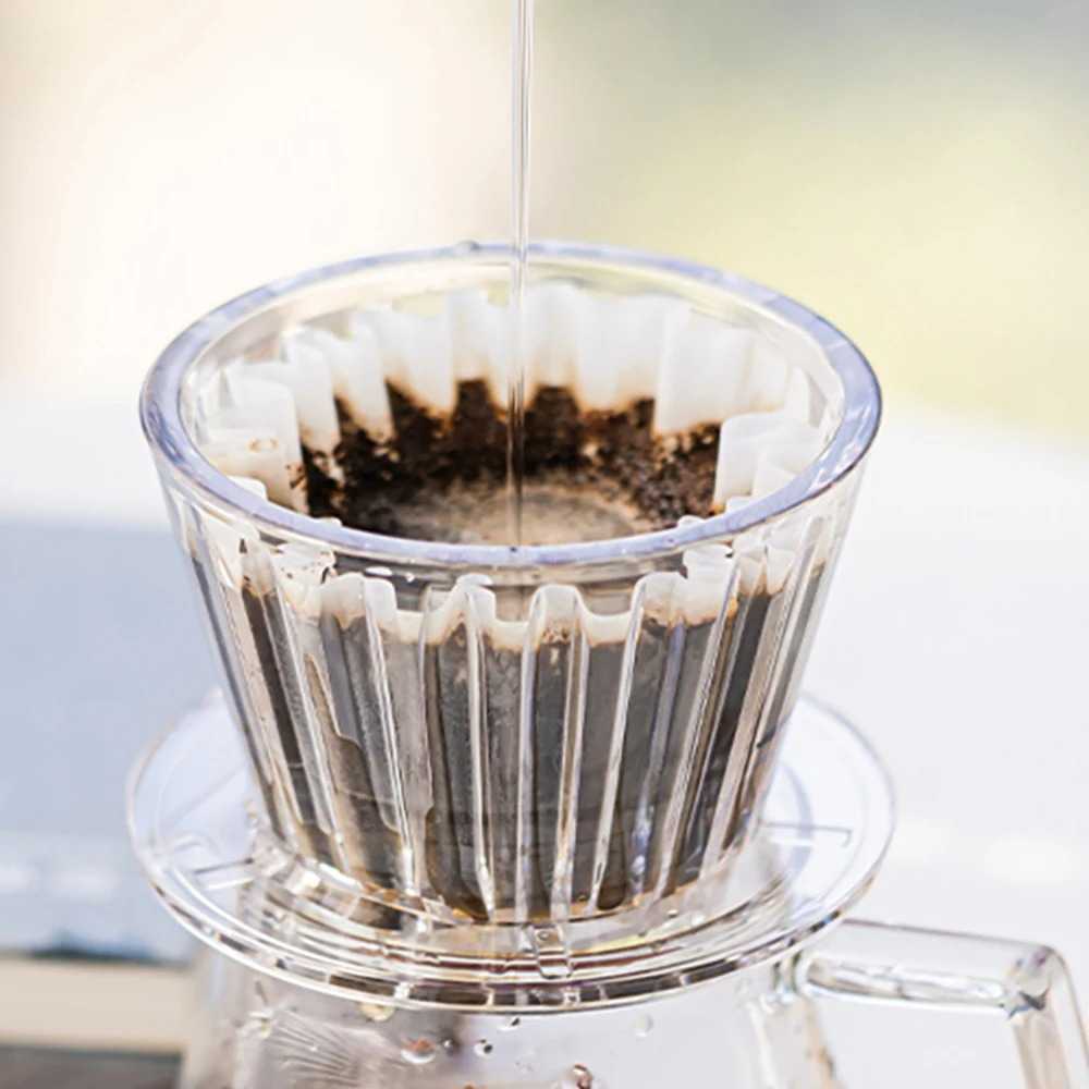 Coffee Dripper Hand Brewing Filter V60 Coffee Filter 1-2 ถ้วย - B75