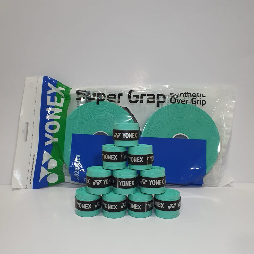 ไม้แบดมินตันยาง Yonex Grip AC102/AC 102 EX|ต้นฉบับ 100%| - โทสก้า สีเขียว