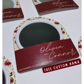 SOUVENIR PERNIKAHAN CERMIN CUSTOM NAMA || SOUVENIR MURAH || SOUVENIR CERMIN || CERMIN MINI