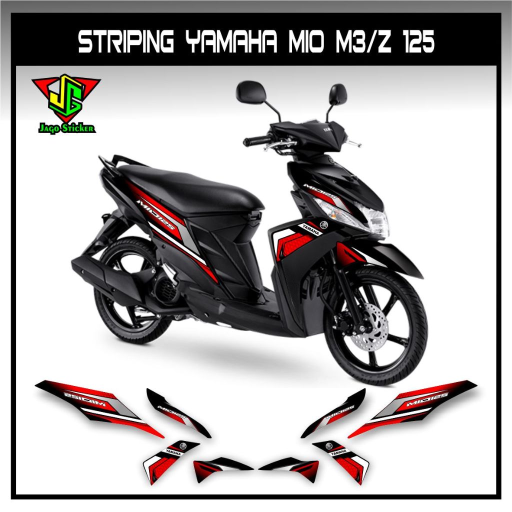 สติ๊กเกอร์ Striping mio m3/Z 125 GRAPHICS SIMPLE COSTUME - สติ๊กเกอร์รูปลอก Striping Variation List 