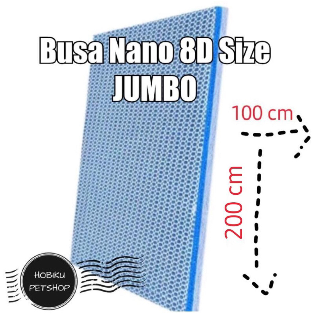 8D Nano Foam Jumbo Aquarium Filter Foam 200x100CM Aquarium Filter Media