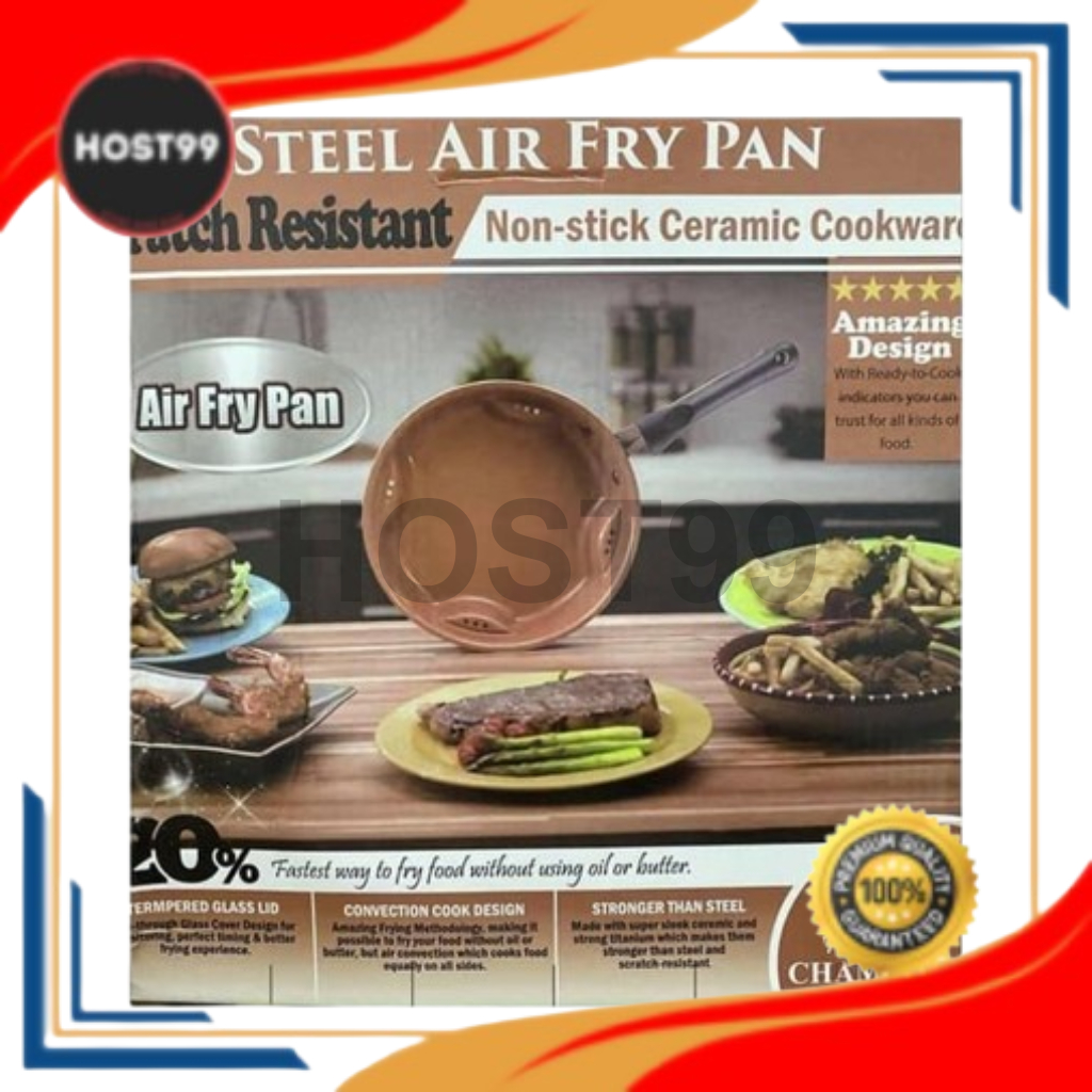 DH - KITCHEN UTENSILS AIR FRY PAN FRYING WITH OIL CONVENTIONAL HEAT FRYING SYSTEM