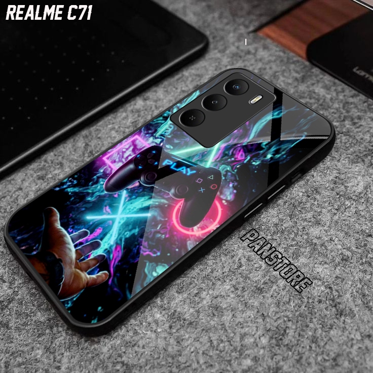 Softcase Glossy Glass Realme C71 เคสโทรศัพท์มือถือ HP อุปกรณ์เสริม Realme C71 Panstore เคสโทรศัพท์มื