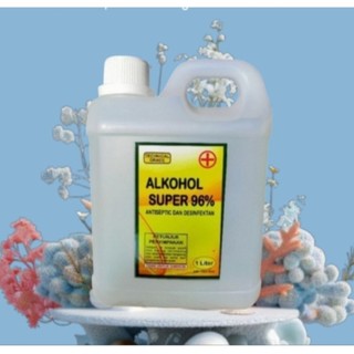 ALKOHOL SUPER 96% (1LITER) PELARUT PARFUM TERBAIK & ANTISEPTIC