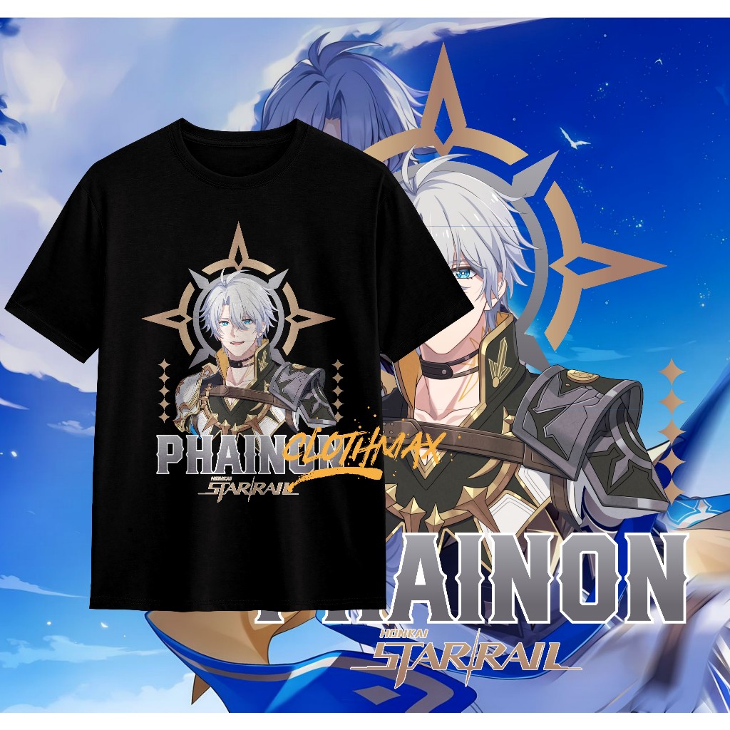 เสื้อยืด Painon Honkai Star Rail Game -Mydei - Tribei - Screwllum - Anaxa - HSR Shirt