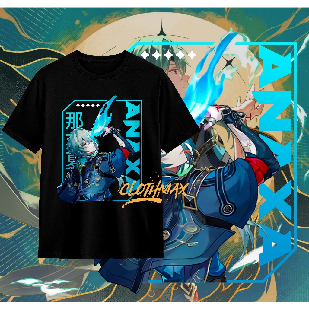 เสื้อยืด Anaxa Honkai Star Rail Game - Mydei - Tribbie - Screwllum - Sakura - HSR Shirt