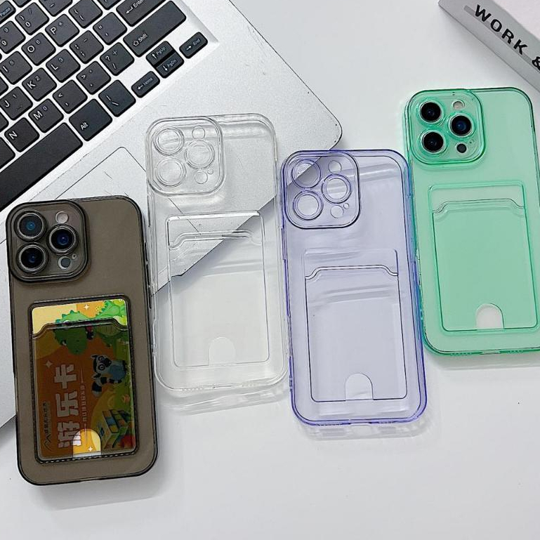 CASE CLEAR CARD HOLDER INFINIX hot 60 pro /hot 60 pro plus /Hot 50 Pro/Hot 60/Hot 60i/HOT 50/HOT 50i