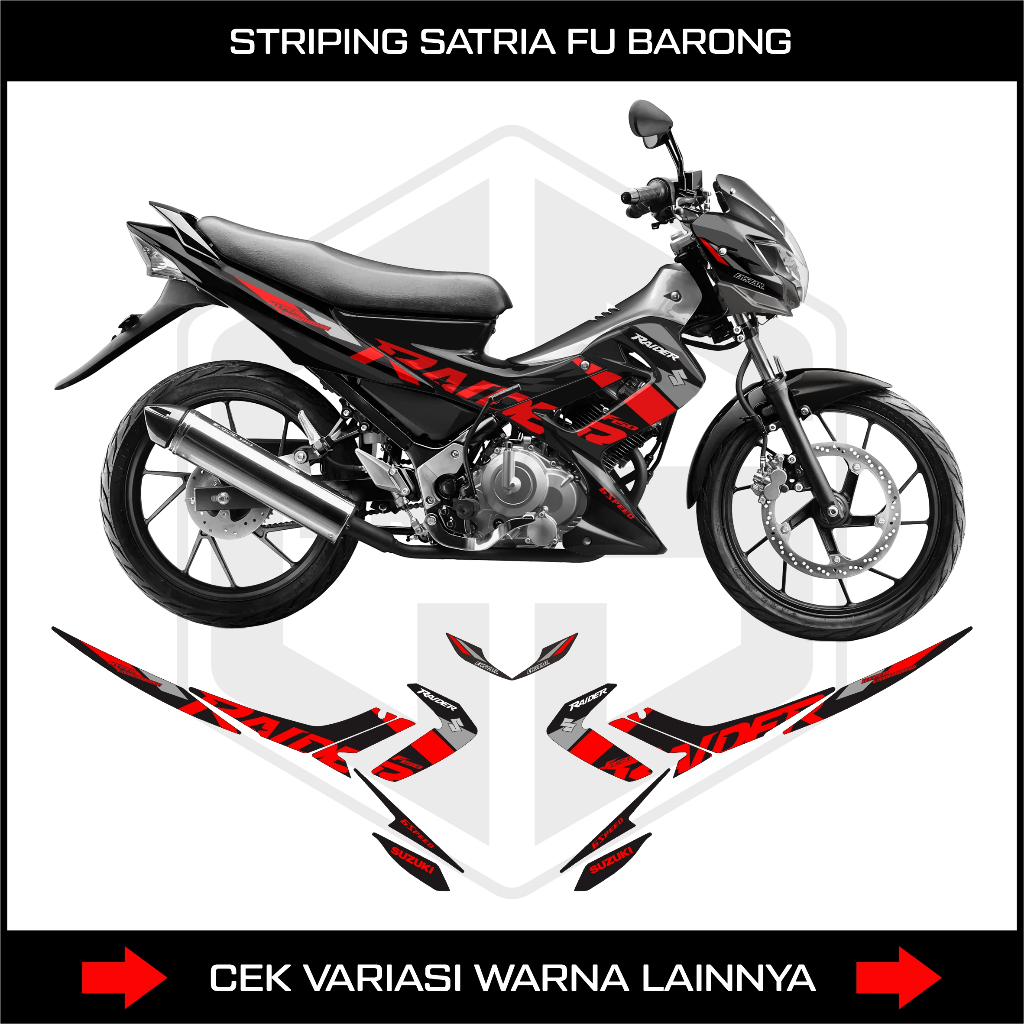 สติ๊กเกอร์ STRIPING SATRIA FU 150 BARONG - DECAL SUZUKI SATRIA FU BARONG OLD