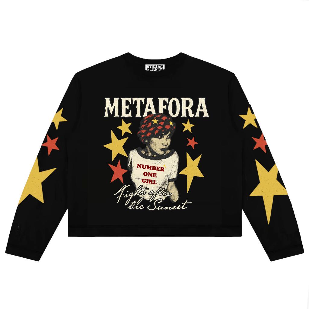 Nebula Tshirt Number One Girl Longsleeve Cutting Boxy Vintage Kaos